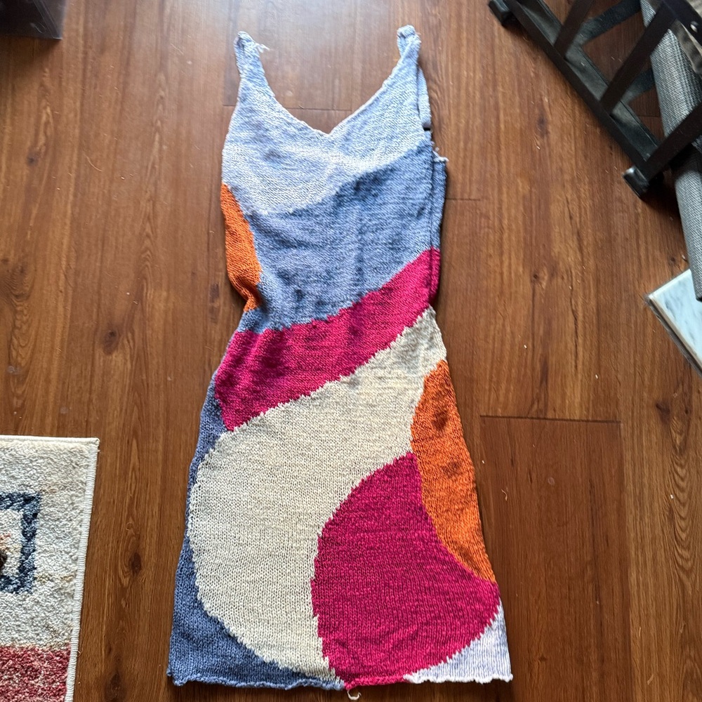 SOLD! Forever 21 Multicolor Knit Midi Dress